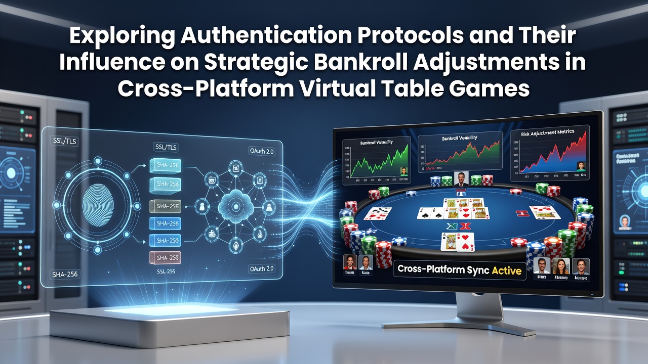 Cross-platform virtual table game interface showing secure login and authentication layers