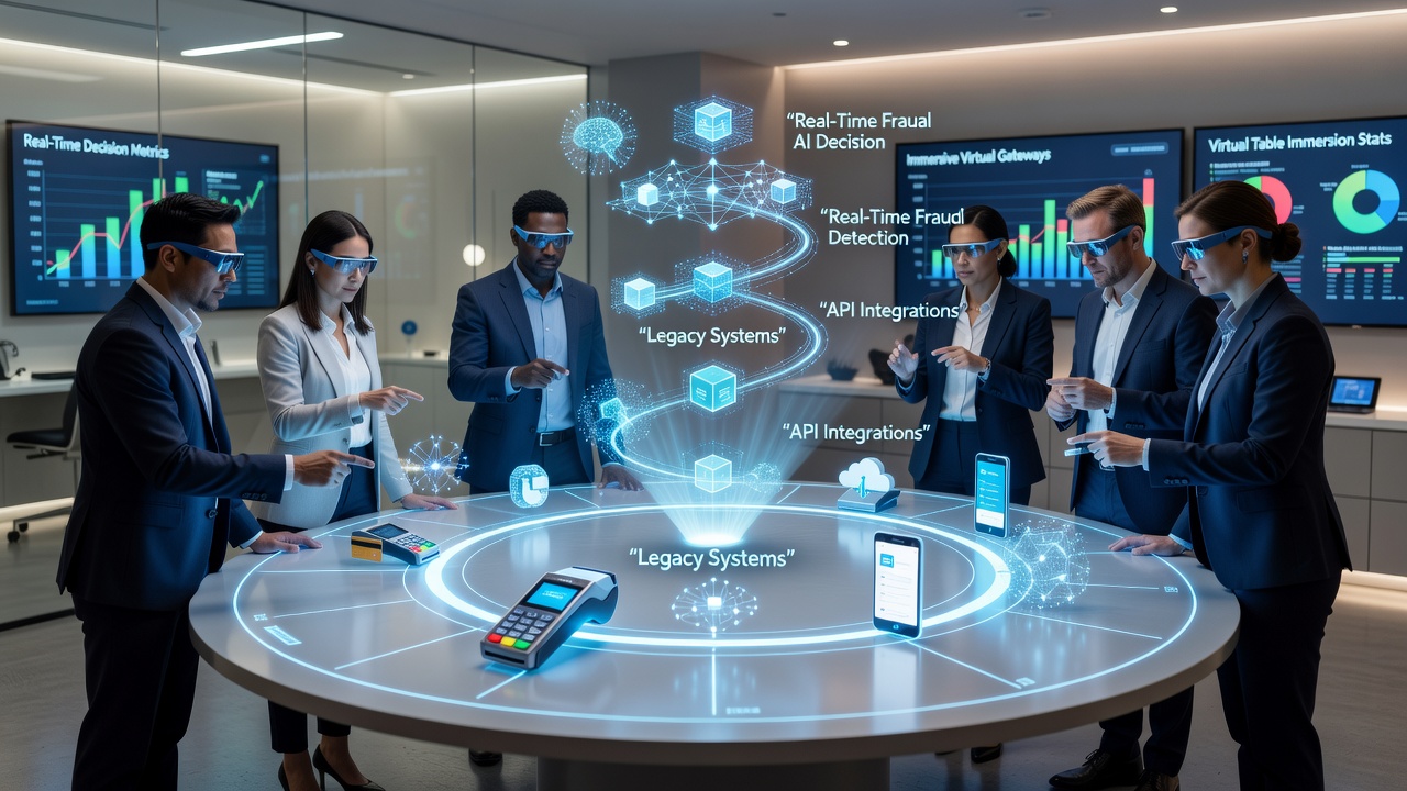 Real-time payment processing integrated with virtual table gameplay