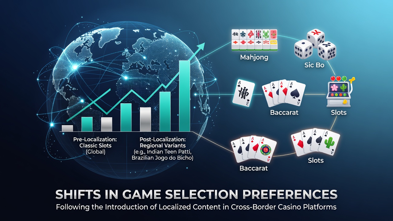 Cross-border casino players selecting localized game themes on mobile platforms