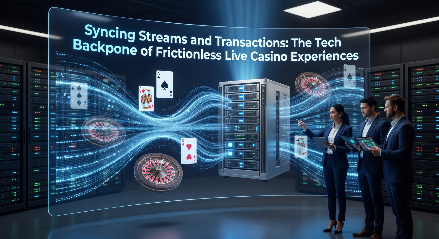 Digital visualization of synchronized live casino streams and transaction flows, showing seamless data integration in real-time gameplay