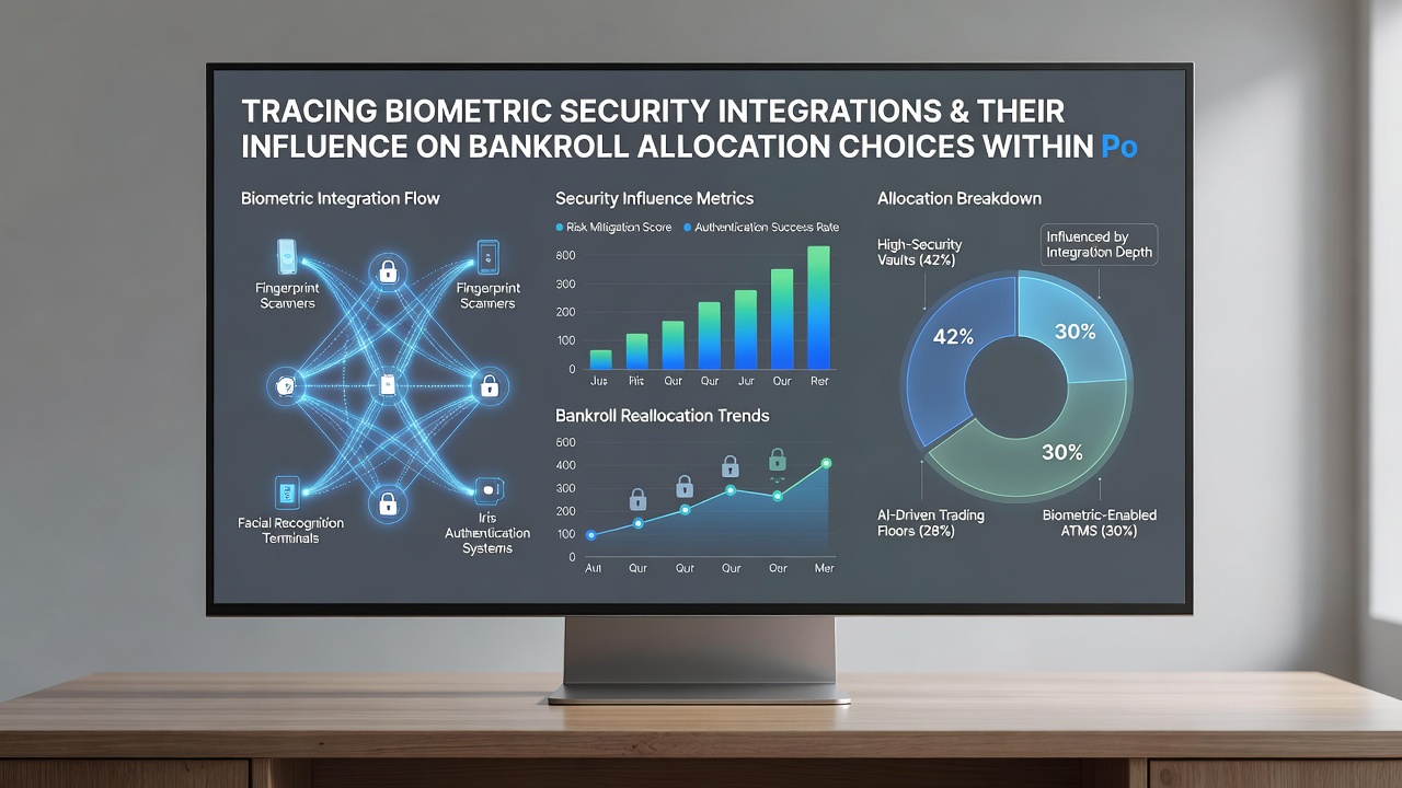 Dashboard view inside a portable casino application displaying real-time bankroll allocation alongside biometric security status indicators